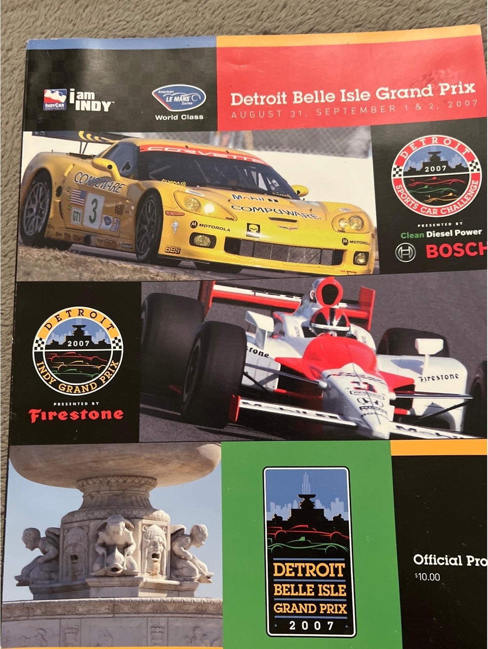 2007 Detroit Belle Isle Grand Prix Official Program and Spotters Guide